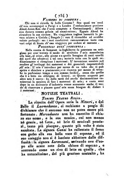 Cenni storici intorno alle lettere, invenzioni, arti, commercio e spettacoli teatrali