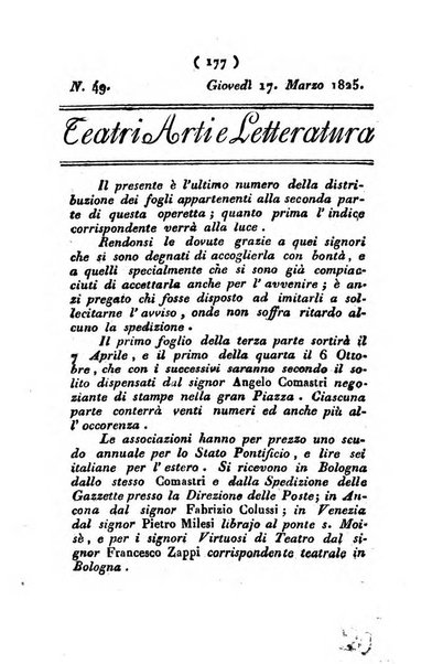 Cenni storici intorno alle lettere, invenzioni, arti, commercio e spettacoli teatrali