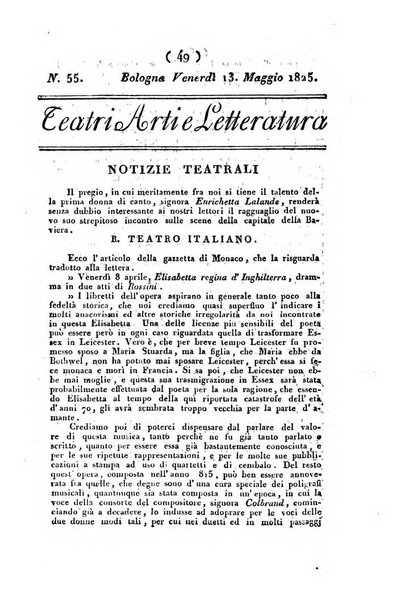 Cenni storici intorno alle lettere, invenzioni, arti, commercio e spettacoli teatrali