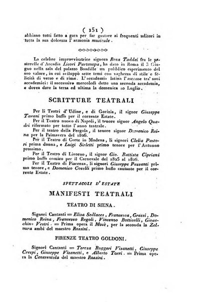 Cenni storici intorno alle lettere, invenzioni, arti, commercio e spettacoli teatrali