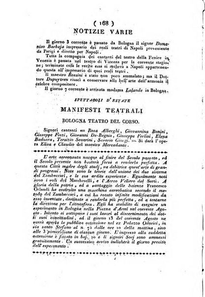 Cenni storici intorno alle lettere, invenzioni, arti, commercio e spettacoli teatrali