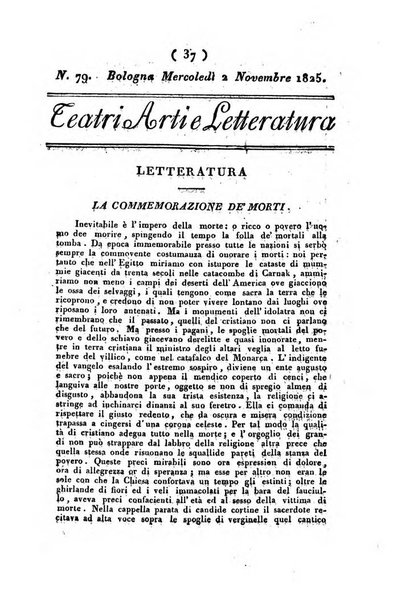 Cenni storici intorno alle lettere, invenzioni, arti, commercio e spettacoli teatrali