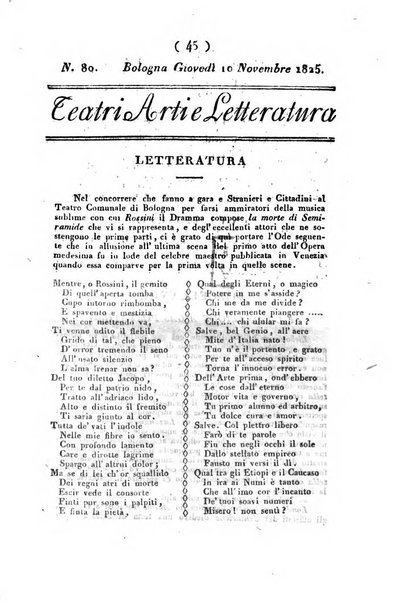 Cenni storici intorno alle lettere, invenzioni, arti, commercio e spettacoli teatrali