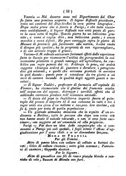 Cenni storici intorno alle lettere, invenzioni, arti, commercio e spettacoli teatrali