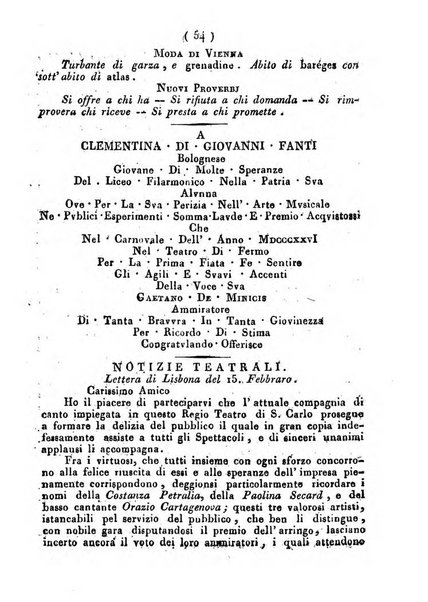 Cenni storici intorno alle lettere, invenzioni, arti, commercio e spettacoli teatrali