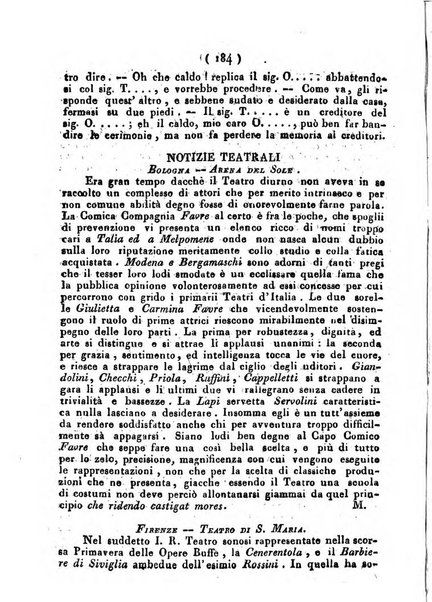 Cenni storici intorno alle lettere, invenzioni, arti, commercio e spettacoli teatrali