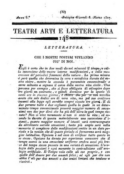 Cenni storici intorno alle lettere, invenzioni, arti, commercio e spettacoli teatrali