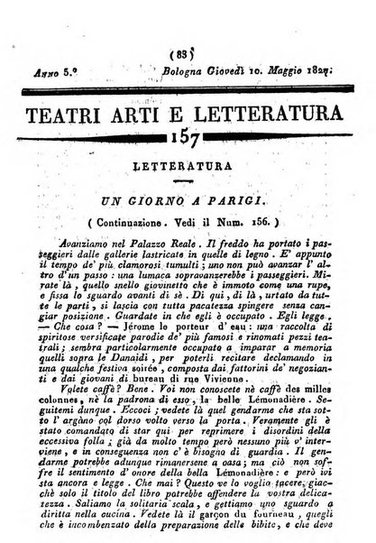 Cenni storici intorno alle lettere, invenzioni, arti, commercio e spettacoli teatrali