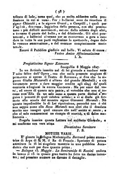 Cenni storici intorno alle lettere, invenzioni, arti, commercio e spettacoli teatrali