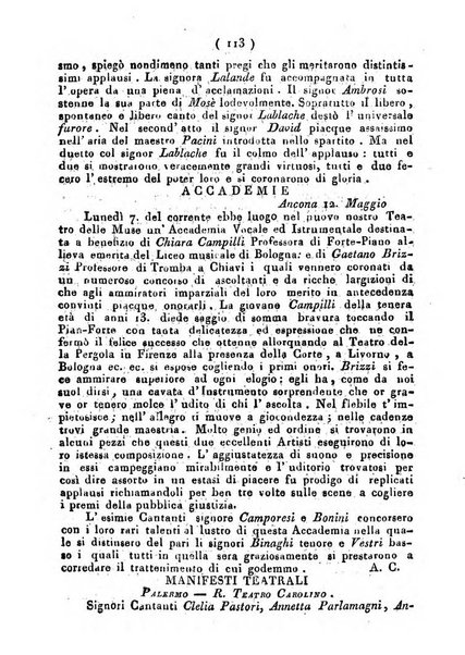 Cenni storici intorno alle lettere, invenzioni, arti, commercio e spettacoli teatrali