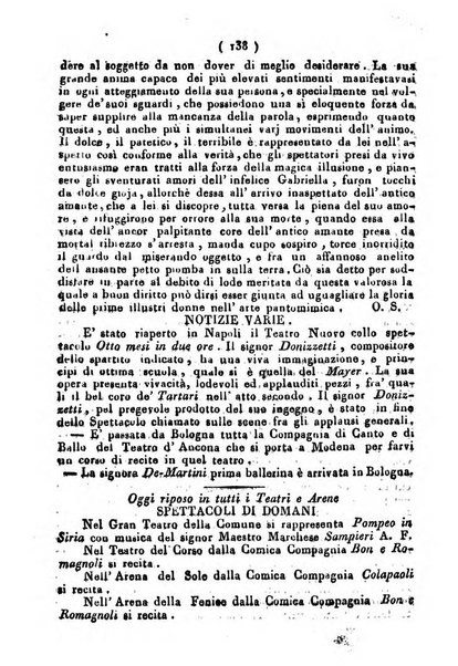 Cenni storici intorno alle lettere, invenzioni, arti, commercio e spettacoli teatrali