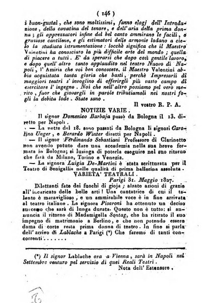 Cenni storici intorno alle lettere, invenzioni, arti, commercio e spettacoli teatrali