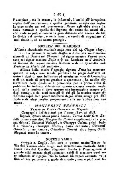 Cenni storici intorno alle lettere, invenzioni, arti, commercio e spettacoli teatrali