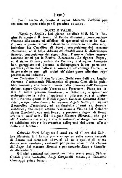 Cenni storici intorno alle lettere, invenzioni, arti, commercio e spettacoli teatrali