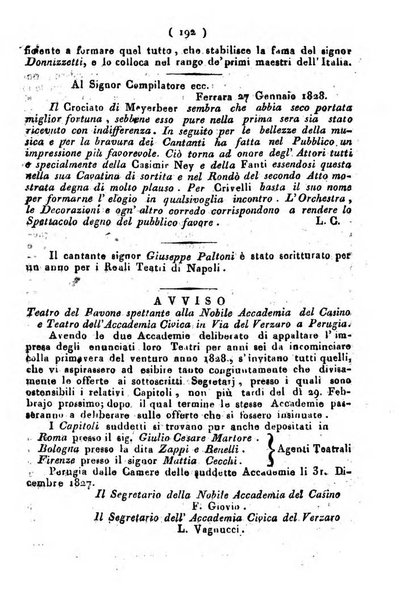 Cenni storici intorno alle lettere, invenzioni, arti, commercio e spettacoli teatrali