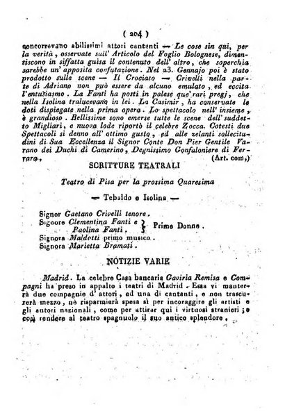 Cenni storici intorno alle lettere, invenzioni, arti, commercio e spettacoli teatrali