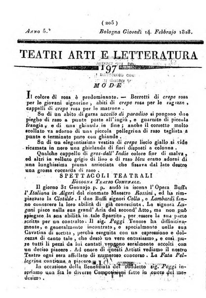 Cenni storici intorno alle lettere, invenzioni, arti, commercio e spettacoli teatrali