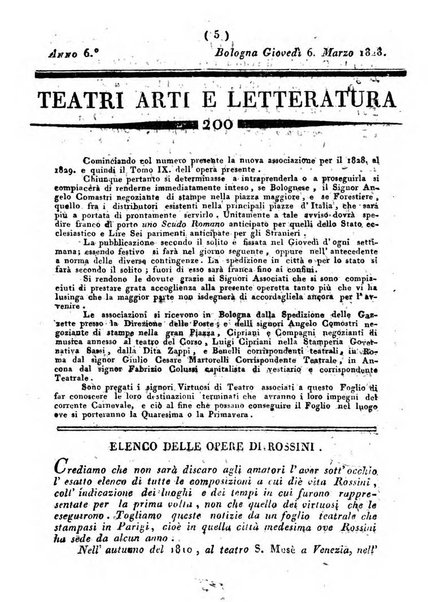 Cenni storici intorno alle lettere, invenzioni, arti, commercio e spettacoli teatrali