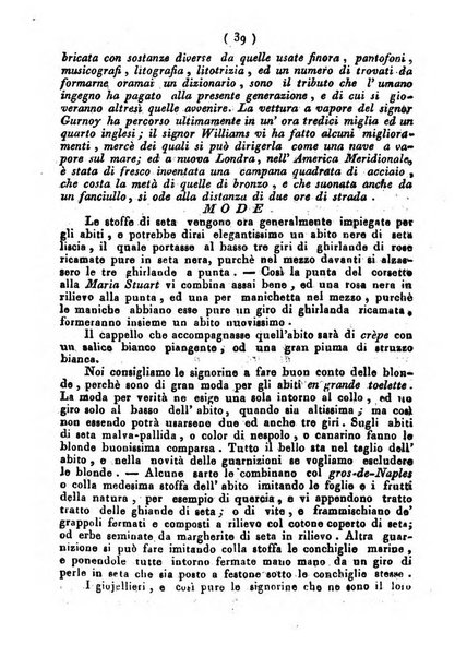 Cenni storici intorno alle lettere, invenzioni, arti, commercio e spettacoli teatrali