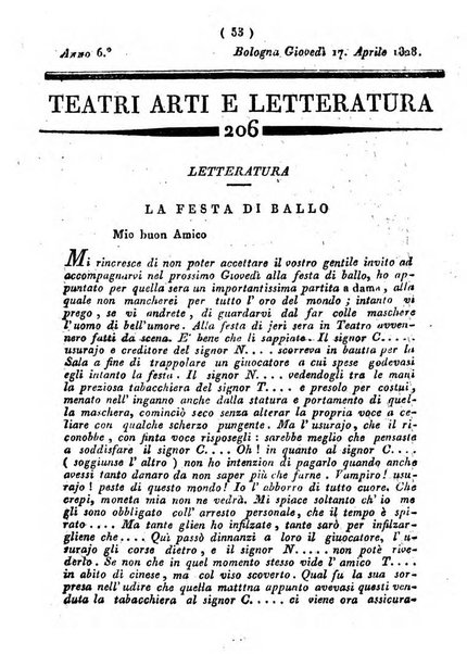 Cenni storici intorno alle lettere, invenzioni, arti, commercio e spettacoli teatrali