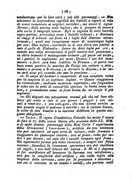 Cenni storici intorno alle lettere, invenzioni, arti, commercio e spettacoli teatrali