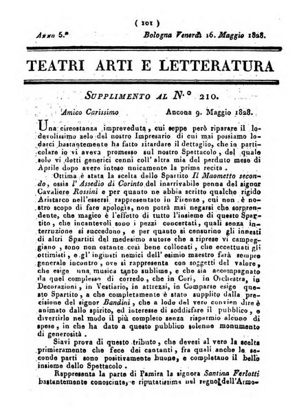 Cenni storici intorno alle lettere, invenzioni, arti, commercio e spettacoli teatrali