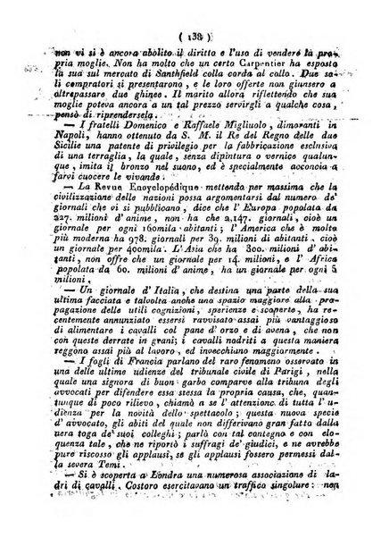 Cenni storici intorno alle lettere, invenzioni, arti, commercio e spettacoli teatrali