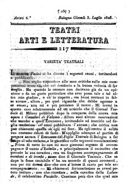 Cenni storici intorno alle lettere, invenzioni, arti, commercio e spettacoli teatrali