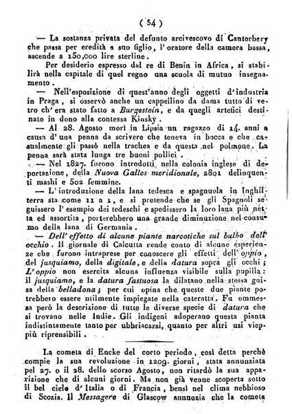 Cenni storici intorno alle lettere, invenzioni, arti, commercio e spettacoli teatrali