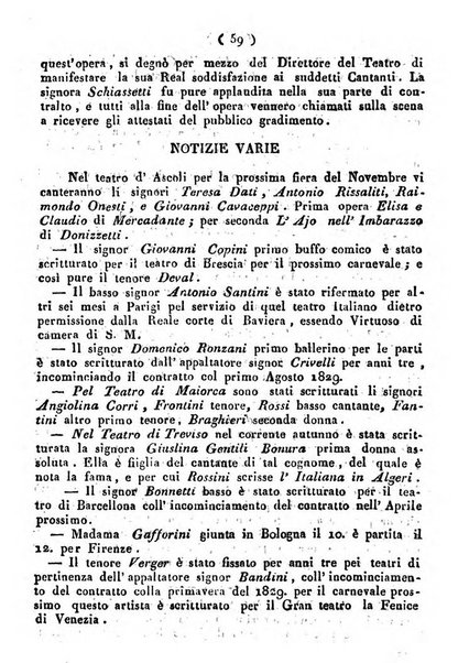 Cenni storici intorno alle lettere, invenzioni, arti, commercio e spettacoli teatrali