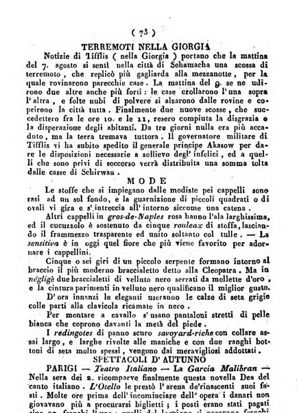 Cenni storici intorno alle lettere, invenzioni, arti, commercio e spettacoli teatrali