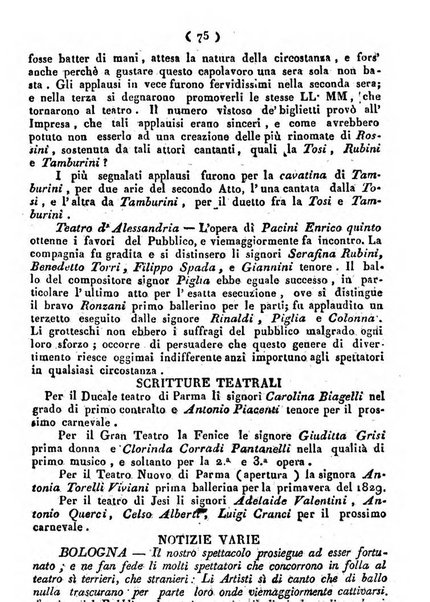 Cenni storici intorno alle lettere, invenzioni, arti, commercio e spettacoli teatrali