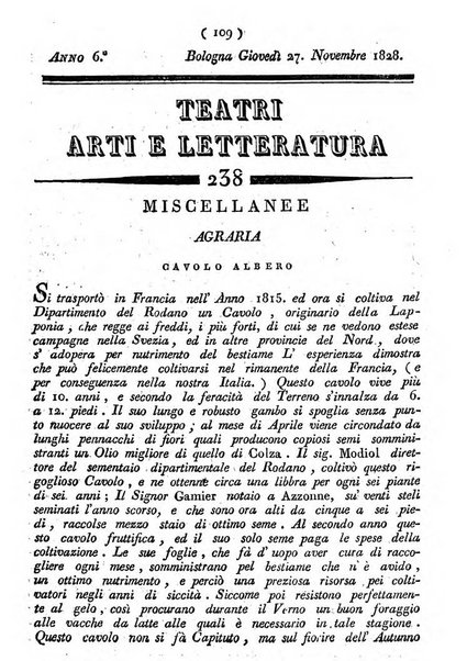 Cenni storici intorno alle lettere, invenzioni, arti, commercio e spettacoli teatrali