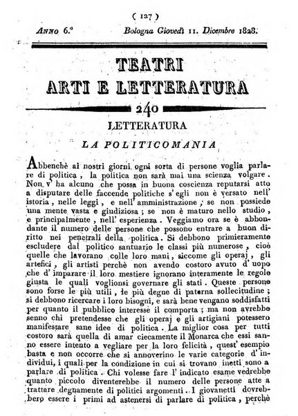 Cenni storici intorno alle lettere, invenzioni, arti, commercio e spettacoli teatrali