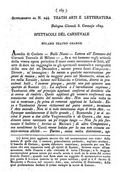 Cenni storici intorno alle lettere, invenzioni, arti, commercio e spettacoli teatrali