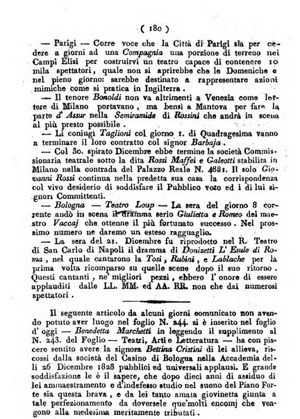 Cenni storici intorno alle lettere, invenzioni, arti, commercio e spettacoli teatrali