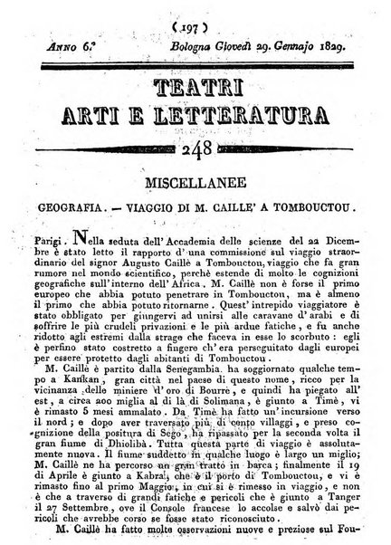 Cenni storici intorno alle lettere, invenzioni, arti, commercio e spettacoli teatrali