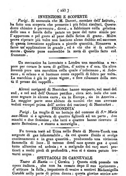 Cenni storici intorno alle lettere, invenzioni, arti, commercio e spettacoli teatrali