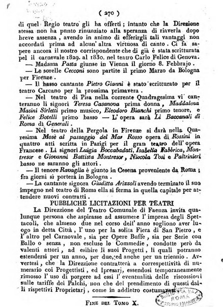 Cenni storici intorno alle lettere, invenzioni, arti, commercio e spettacoli teatrali