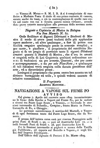 Cenni storici intorno alle lettere, invenzioni, arti, commercio e spettacoli teatrali