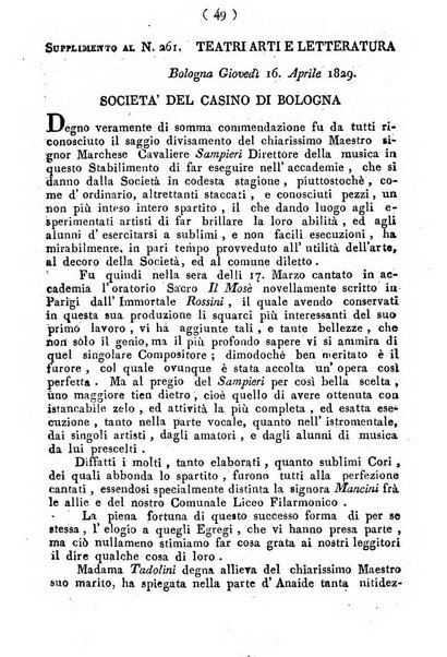 Cenni storici intorno alle lettere, invenzioni, arti, commercio e spettacoli teatrali