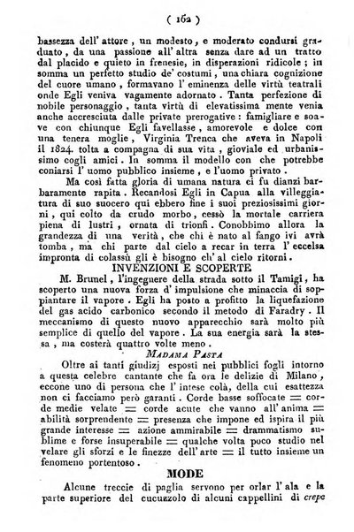 Cenni storici intorno alle lettere, invenzioni, arti, commercio e spettacoli teatrali