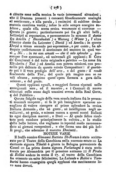 Cenni storici intorno alle lettere, invenzioni, arti, commercio e spettacoli teatrali