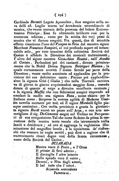 Cenni storici intorno alle lettere, invenzioni, arti, commercio e spettacoli teatrali