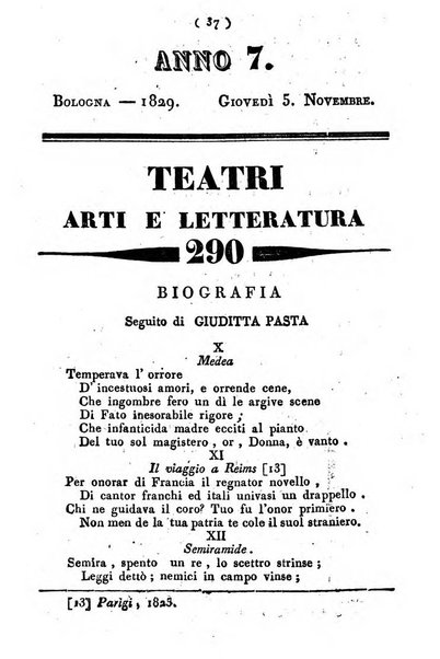 Cenni storici intorno alle lettere, invenzioni, arti, commercio e spettacoli teatrali