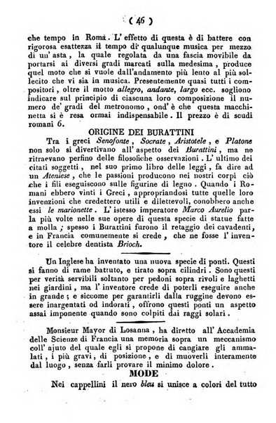 Cenni storici intorno alle lettere, invenzioni, arti, commercio e spettacoli teatrali