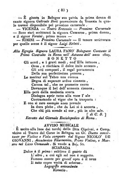 Cenni storici intorno alle lettere, invenzioni, arti, commercio e spettacoli teatrali