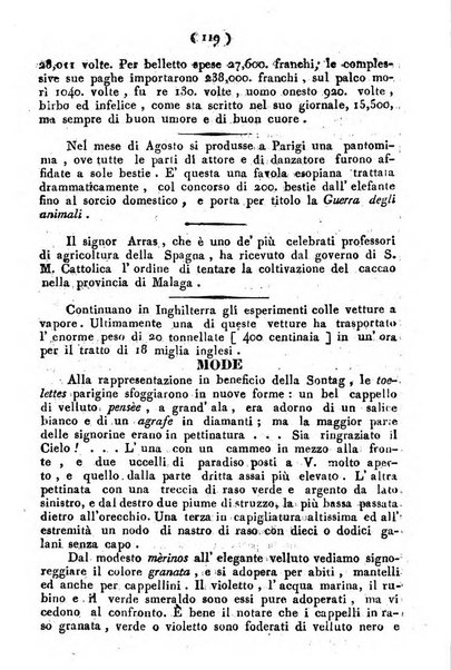 Cenni storici intorno alle lettere, invenzioni, arti, commercio e spettacoli teatrali