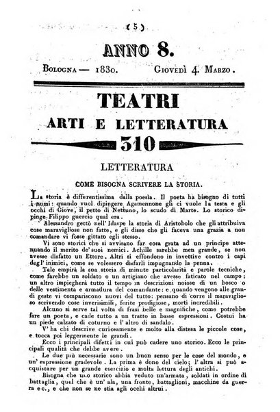 Cenni storici intorno alle lettere, invenzioni, arti, commercio e spettacoli teatrali