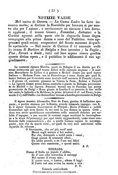 Cenni storici intorno alle lettere, invenzioni, arti, commercio e spettacoli teatrali